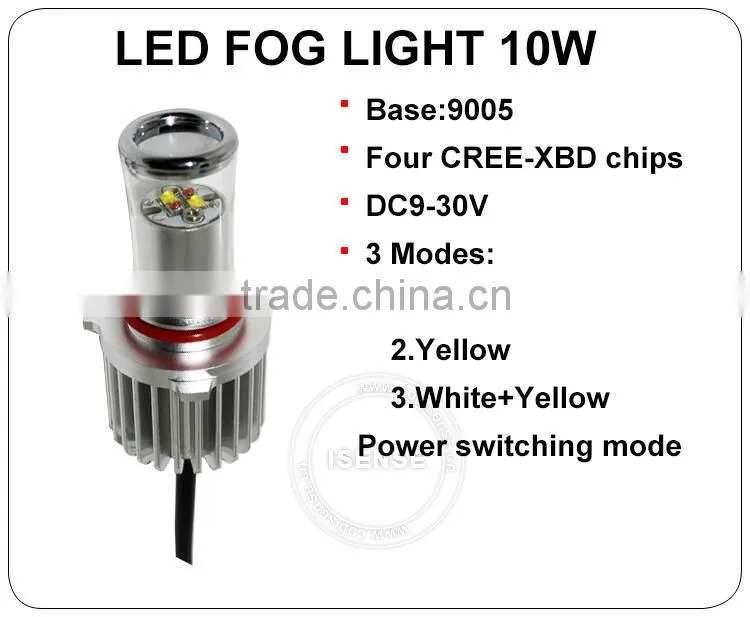 Universal guangzhou led car lighting supplier led car headlight manufacturer fog light 9005 led car auto parts with CREES Chip