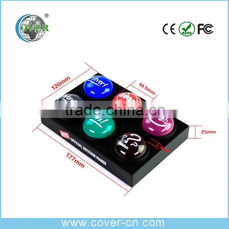 Custom Six sound talking button for office toys