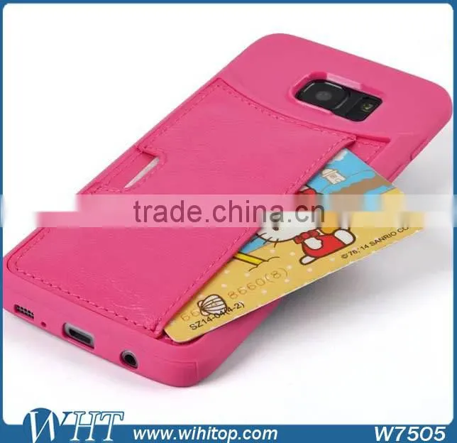 TPU Leather Card Case for S7, for Samsung Galaxy S7 Accessories
