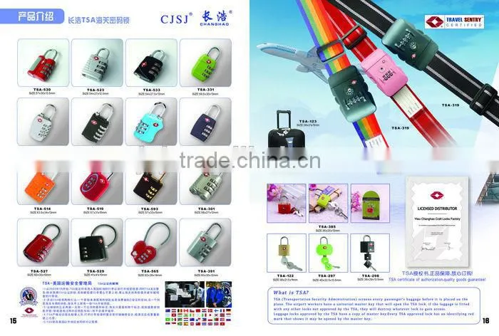 new fashion safety padlock for luggage