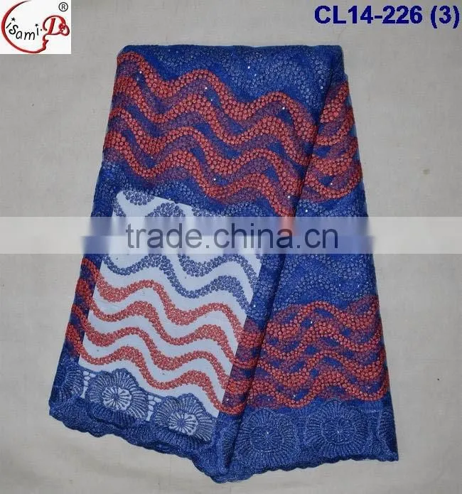 CL14-226 Elegant french lace fabric ,women making dress fabric net tulle lace fabric