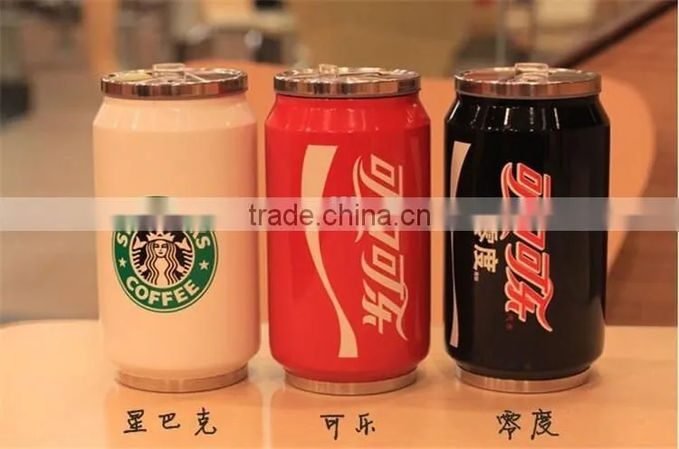 Promotional stainless steel can coffee mug 300 ml/480ml
