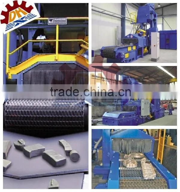 wire shot abrator descaling QWD1250 wire mesh belt type shot blaster