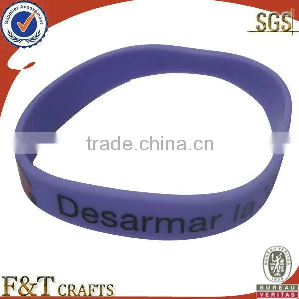 fashion souvenir wedding gift custom silicone energy bracelet with printing logo