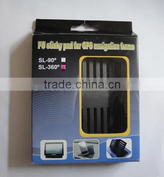 360 rotatable Sticky Navigation Frame/Anti Slip Pad for GPS Navigator