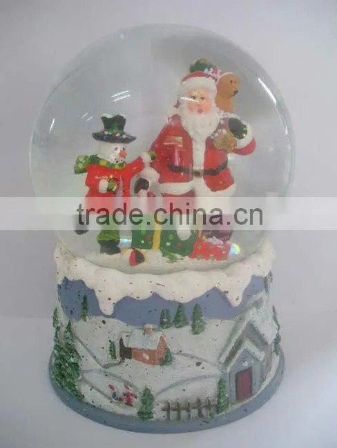 The most popular 100MM christmas snow globe,snow globe,Customized snow globe