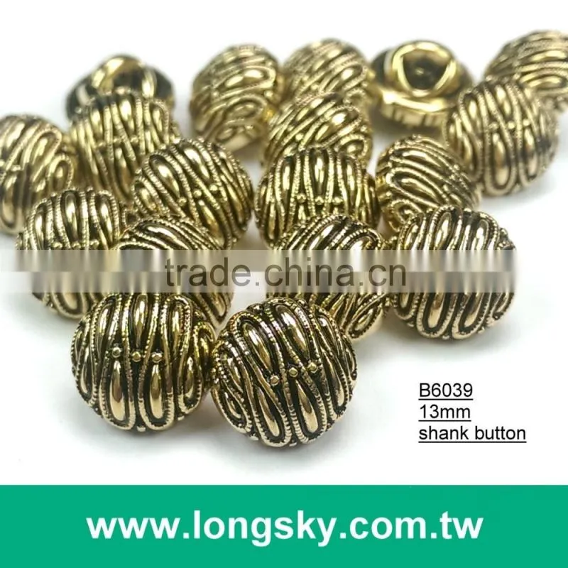 (#B6047/13mm) 20L curve stripes small shank buttons for stylish bag decoration