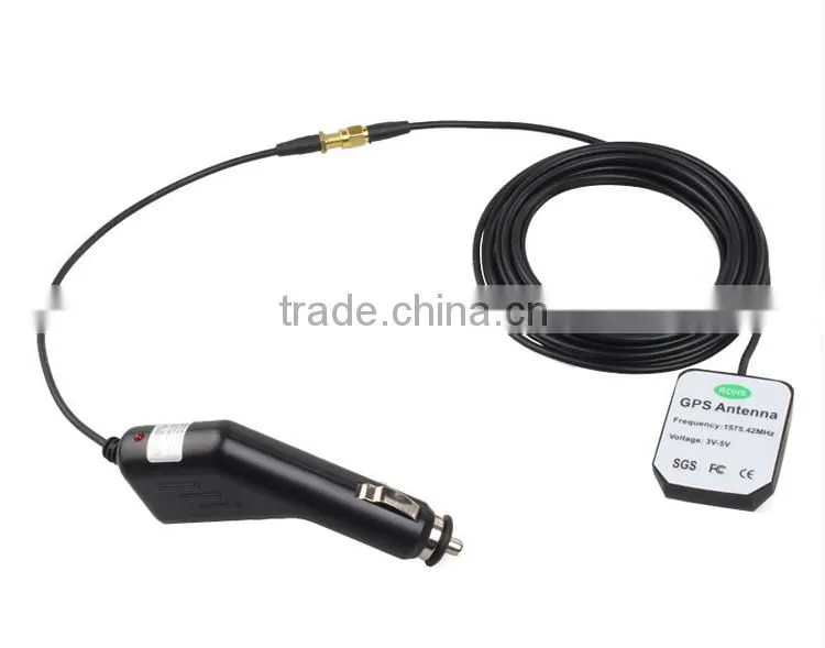 high gain active car charge gps antenna sma connector in china