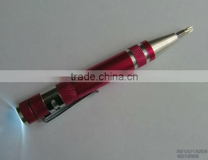 led aluminum alloy pen light&flashlight&torch multi tool led flashlight