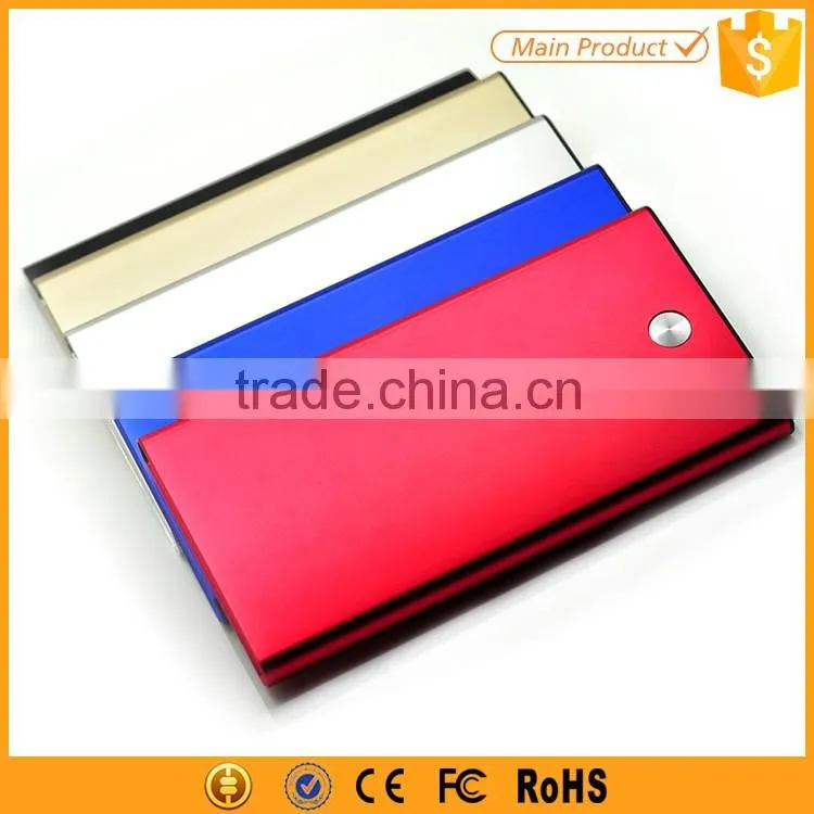 Portable External Battery Charger 5200 mAh Power Bank Metal Slim