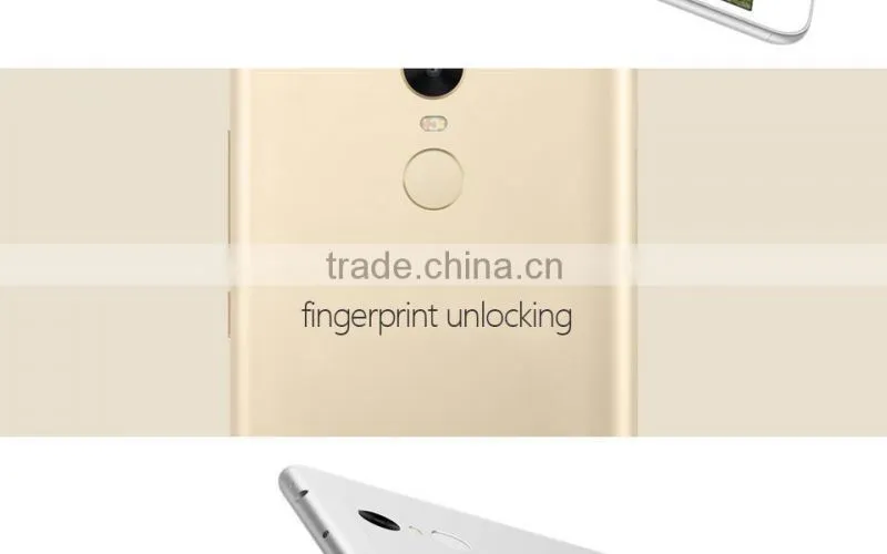 Hot Sale Original Xiaomi Redmi Note3 3GB RAM 32GB ROM 4000mAh google play MIUI 7 Fingerprint ID OEM Smart Phone Mobile Cell ODM