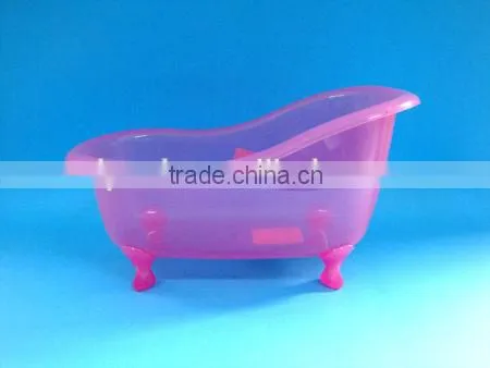 Popular Design Mini Plastic Bathtub, red colour mini bathtub shape container