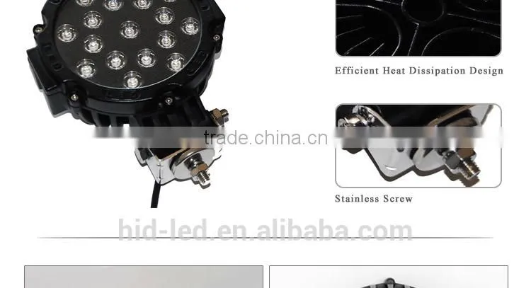 Flood/spot beam 51w offroad led work light