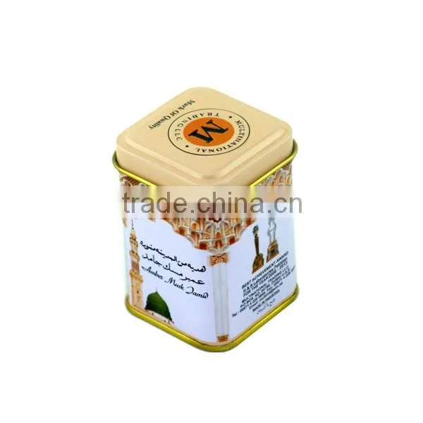 Wholesale gift promotion tin box for perfume