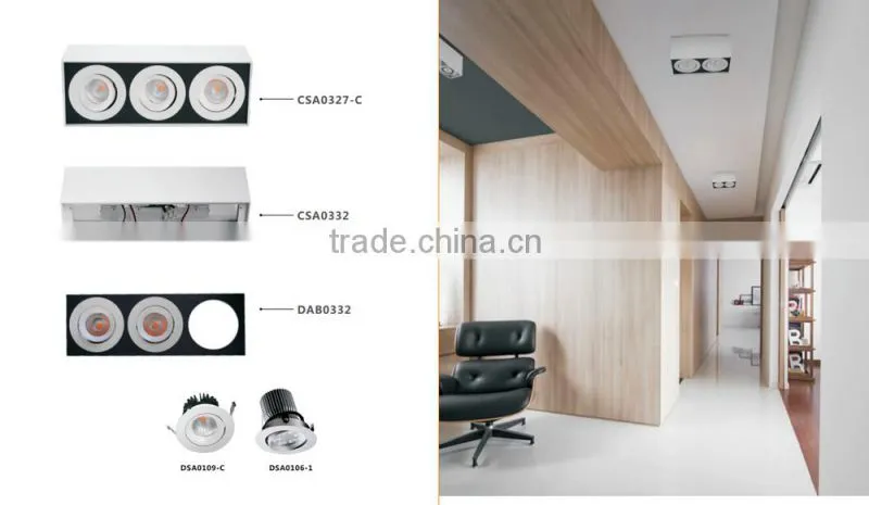 New fashion modern cob square led spot ceiling light16w