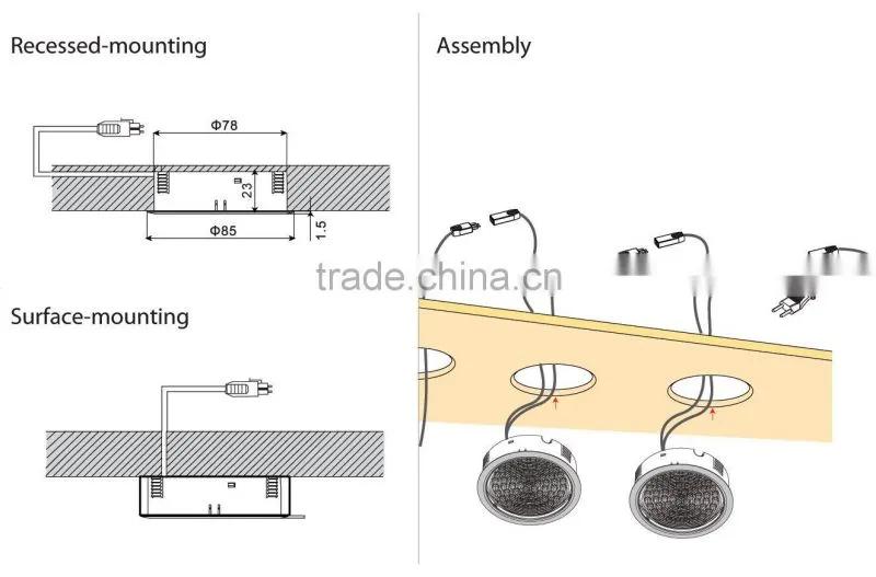 HP led cabinet light,round led cupboard lamps for basement,surface-mounted led under cabinet lighting