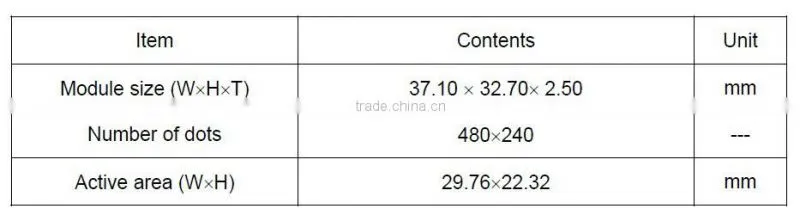 320 * 240 TFT LCM LCD display (ybt15p00)