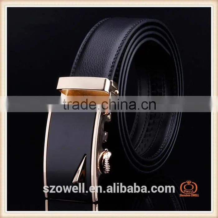Black Leather Belt Pure Leather 100% Genuine Leather
