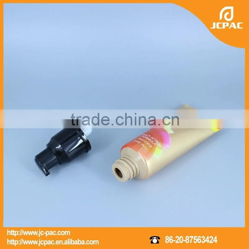Hot Stamping Plastic Cosmetic Pump Nozzle Tubes, Pump Packaging Tube