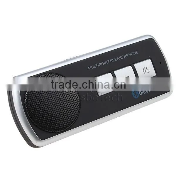 Hot Sales cheap Handsfree Bluetooth Car Kit Hands Free Bluetooth Speaker fixed on Sun Visor Clip Car Electronics Speakerphone
