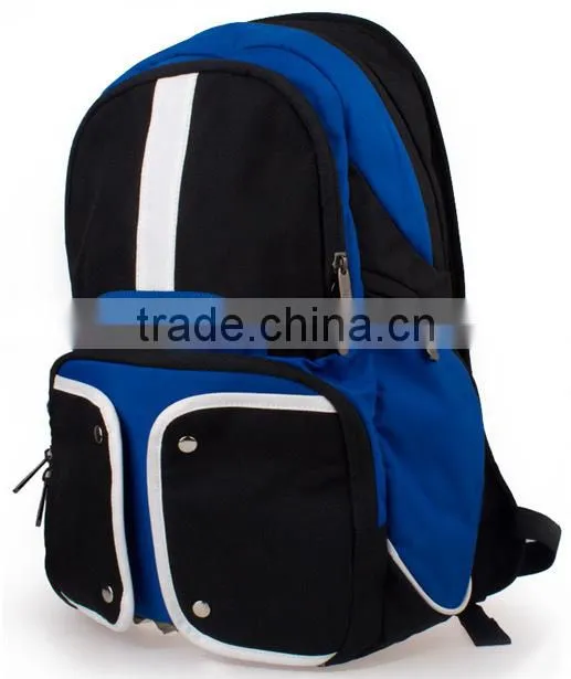 Factory 600D high school backpack for travel hiking backpack