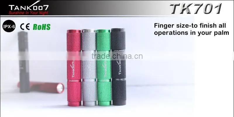 waterproof aluminum flashlightfor Christmas Gift TANK007 TK701