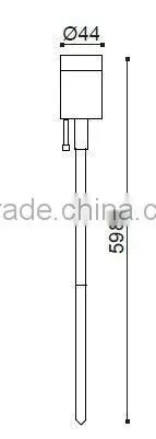 brown anodised aluminum MR11 high power LED garden light
