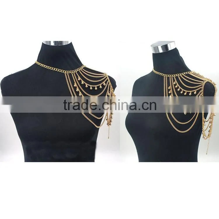 pearl sex body chain jewelry for women, shoulder body chain