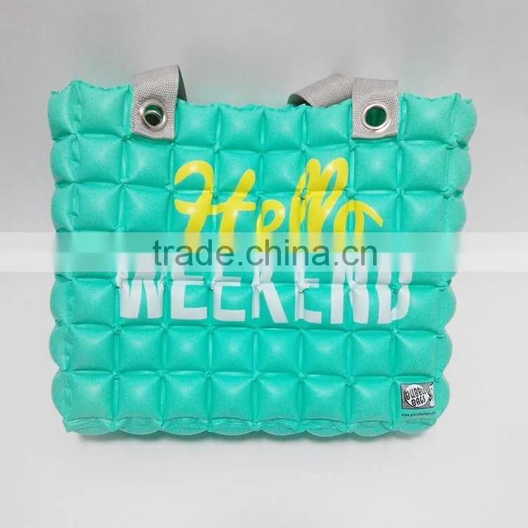 custom print summer sunny waterproof inflatable plastic beach bubble bag