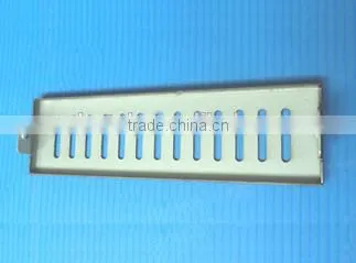 Metal grating parts and heat dissipation housing parts