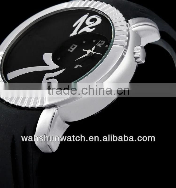 Analog 3atm water resistant rubber 2016 silicon quartz wrist watch