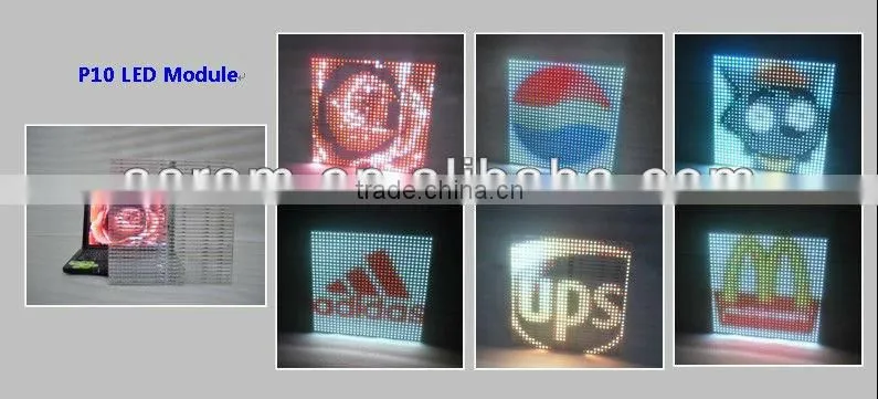 hot new products ali P10/P16/P20 transparent magic Video led glass display/screen