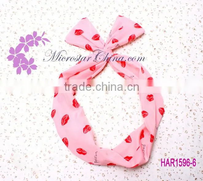 IN STOCK Girls Stretch Knot Rabbit Bow Headband Hairband Strip Headwear Wholesale