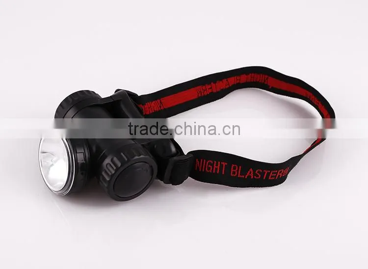 Adjustable and elastic Nylon headband portable weatherproof creee led headlamp