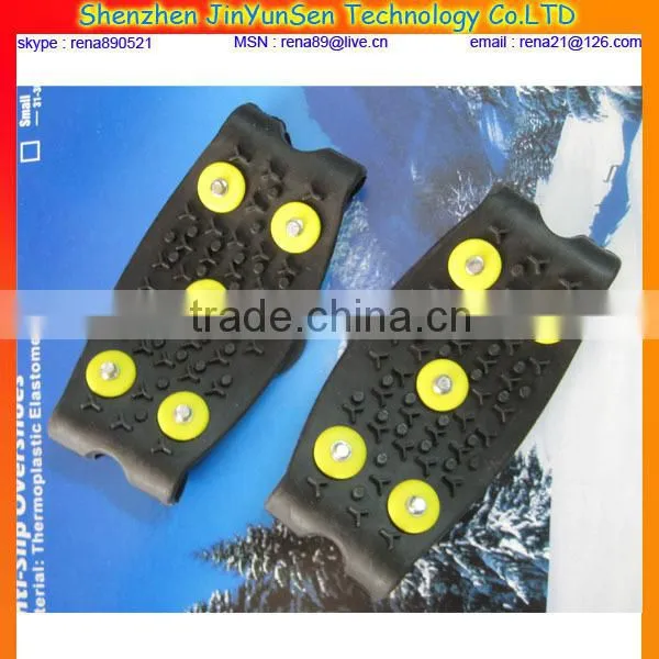 slip resistant snow chain crampons ice shoes spikes