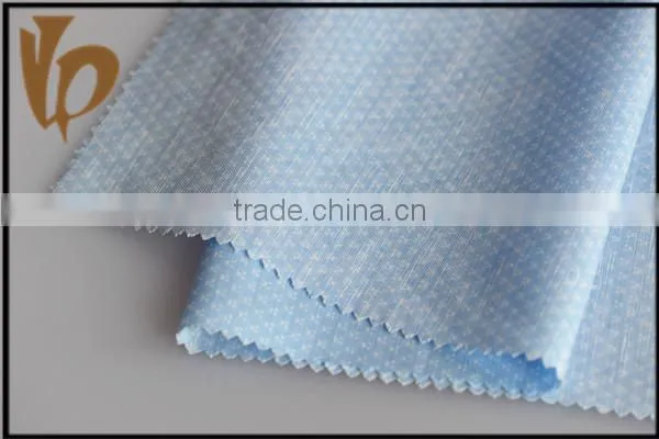 2015 taizhou factory new printed cotton linen fabric for lady dress