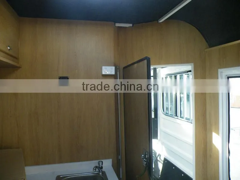 Angle float 2 horse trailer with human quarters
