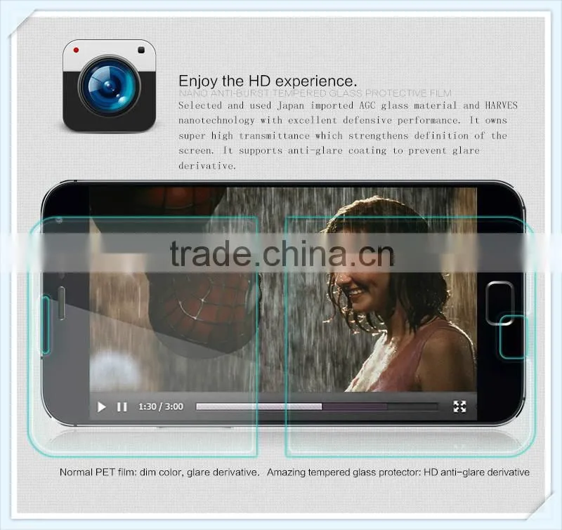 9H,2.5d premiun tempered glass screen protector for Meizu NO blue NOTE,9H,2.5D, tempered glass screen protector