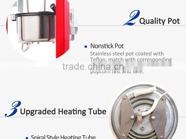 SH-6C Hot Sale Table Counter Top Electric Commercial Popcorn Maker for cinema