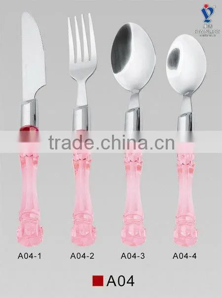 Boutique 24pcs hang rack packing flatware set