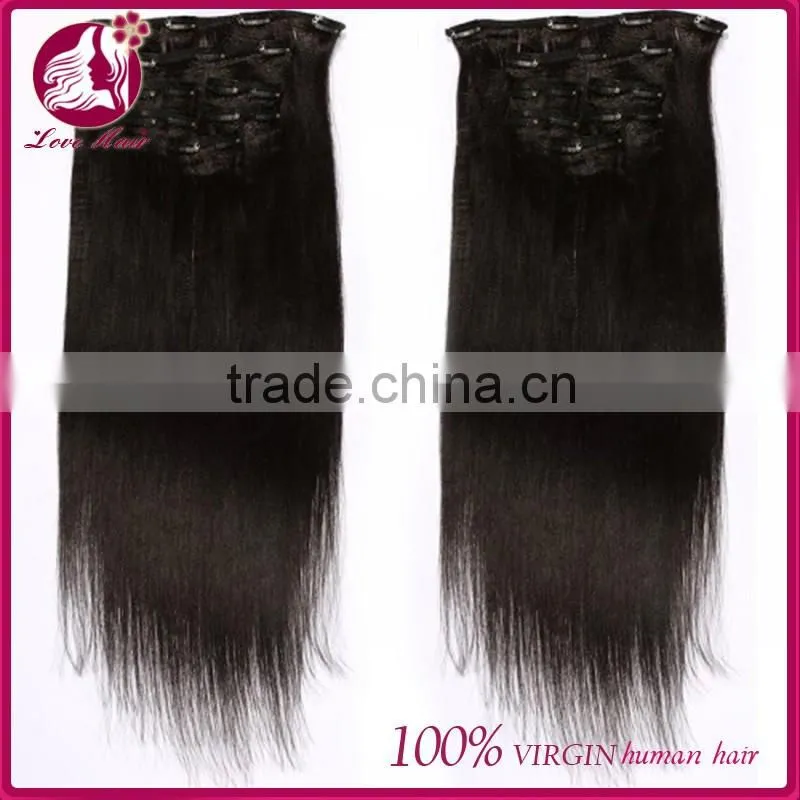 Alibaba express virgin clip in hair extension 100% virgin brazilian human hair unprocessed wholesale hair wig