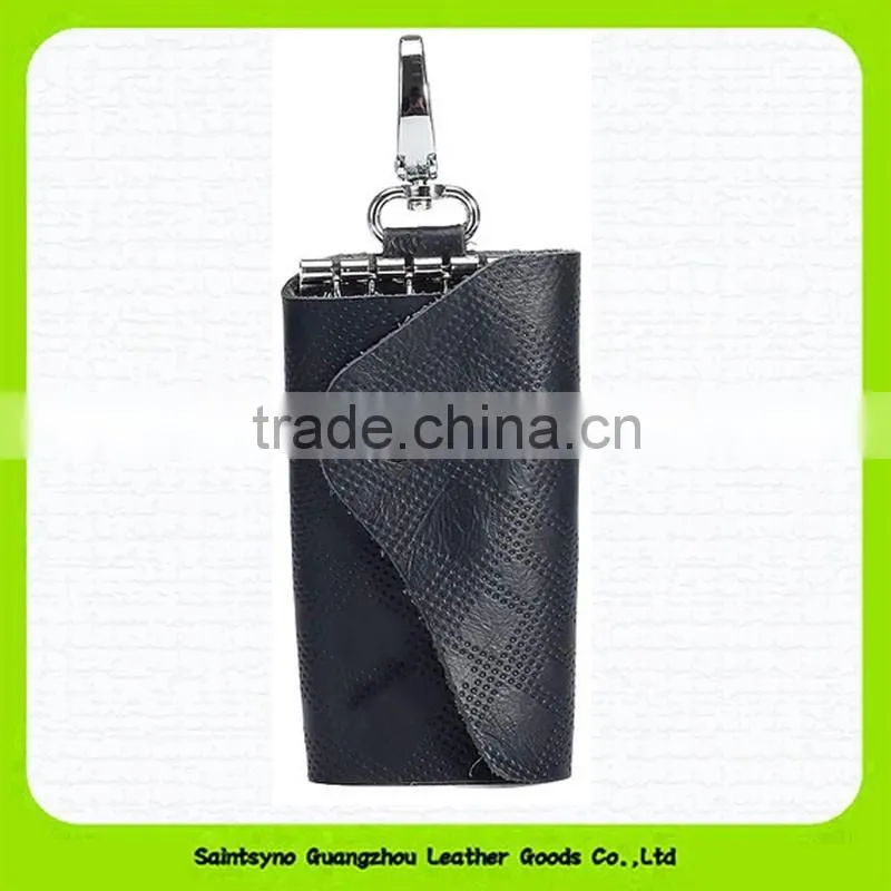 15097 High grade handmade genuine leather wallet leather key case