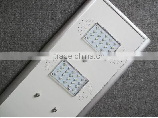 2016 New products all in one solar street light 15w-100 w solar intergrated lighting with sensor