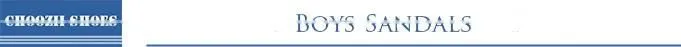 2016 Stylish Leather School Boys Sandals with EVA Sole