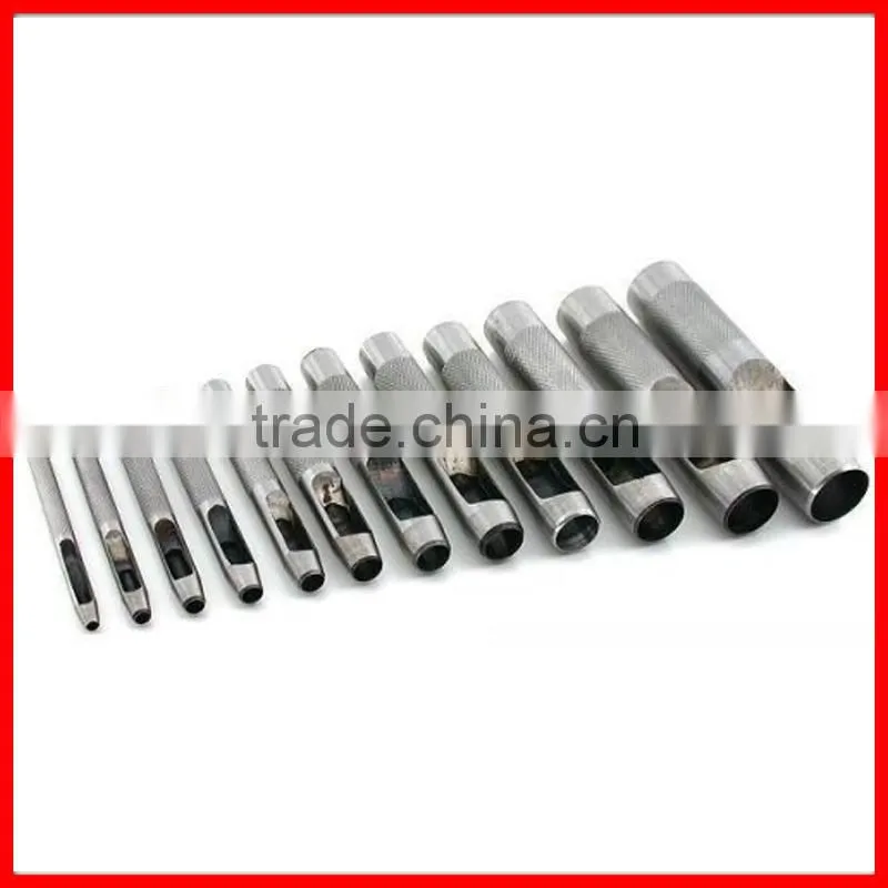 12pc Hollow Punch Leather Punch Tool Set
