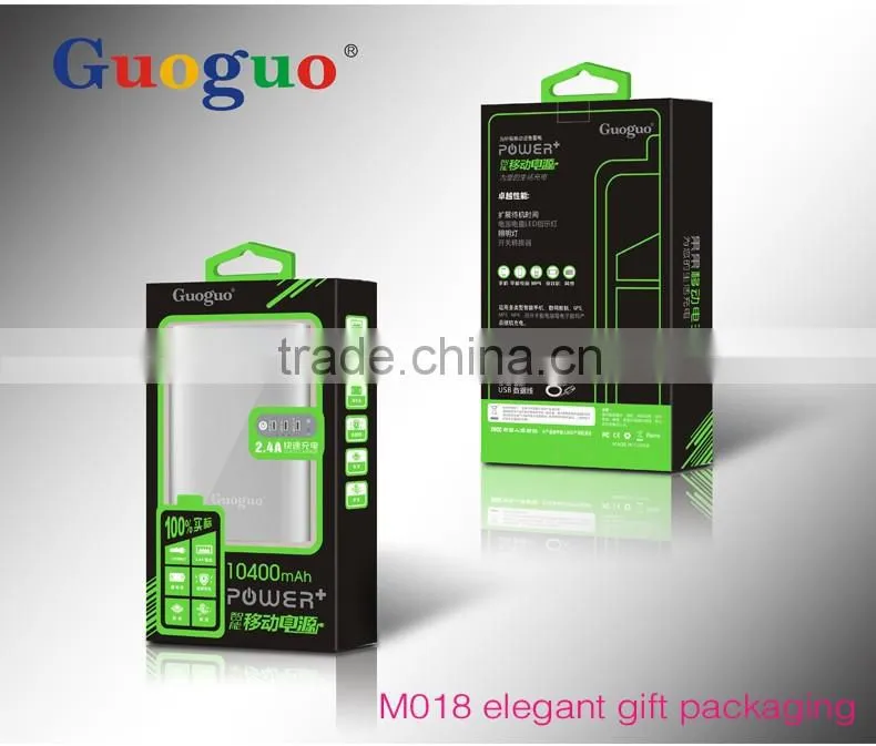 2016 High Quality OEM and ODM Power Bank 10000mAh with Rechargeable Battery