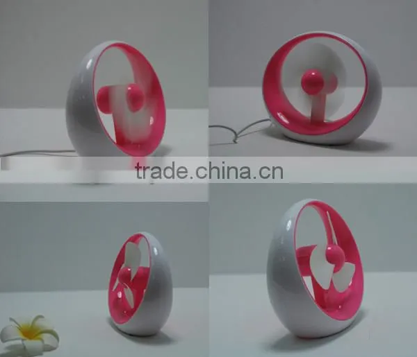 Colorful Portable Table USB Fan,PVC Box Packing Battery Fan,2014New Gift notebook fan.