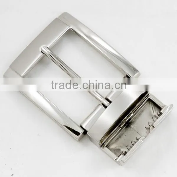 Shine alloy nickel plated 40mm belt strap buckle clasp