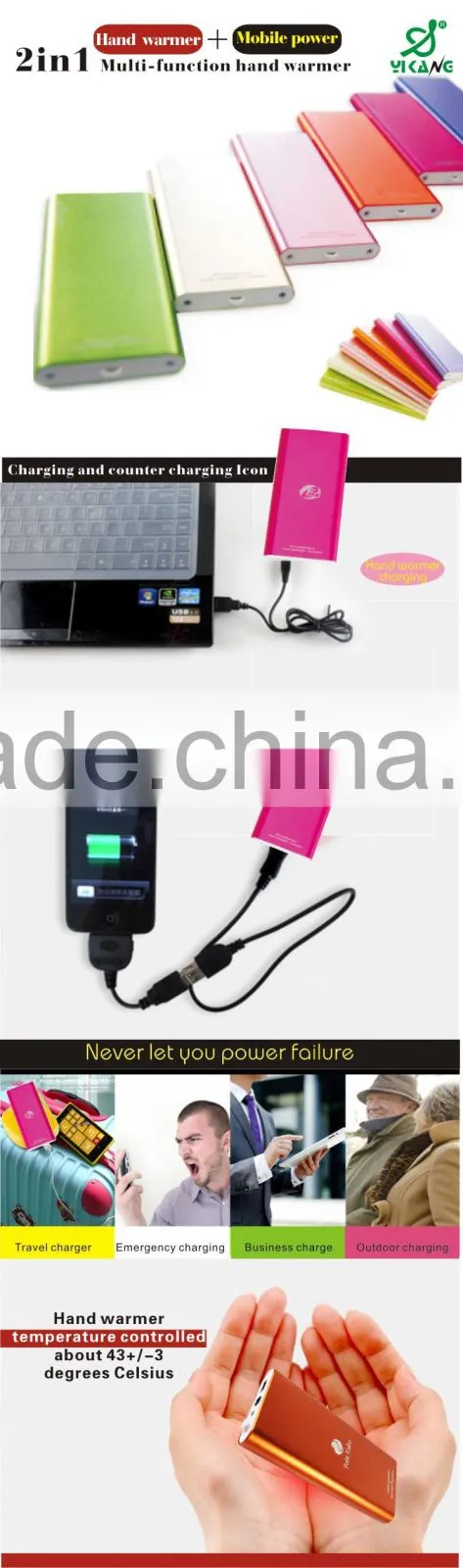 Portable USB Charger Pocket Electric Hand Warmer Hand Warmers Wholesale