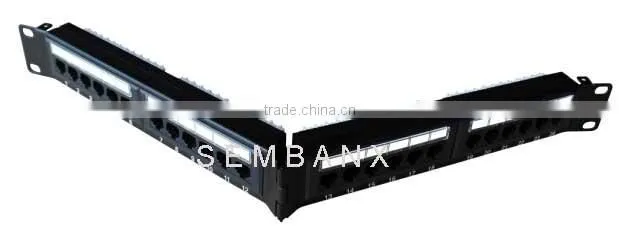 Cat6 24 port angle shape patch panel